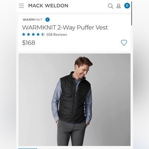 Mack Wheldon WARMKNIT 2-Way Puffer Vest